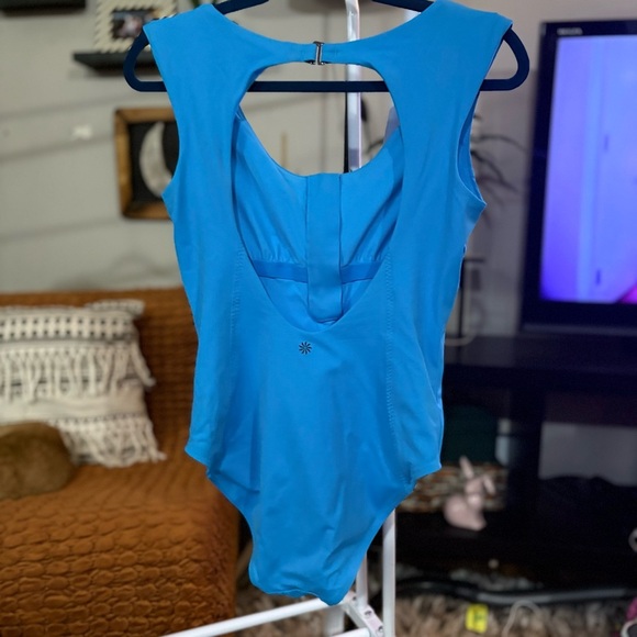 Athleta Blue Women's One Piece Swimsuit - Picture 8 of 11